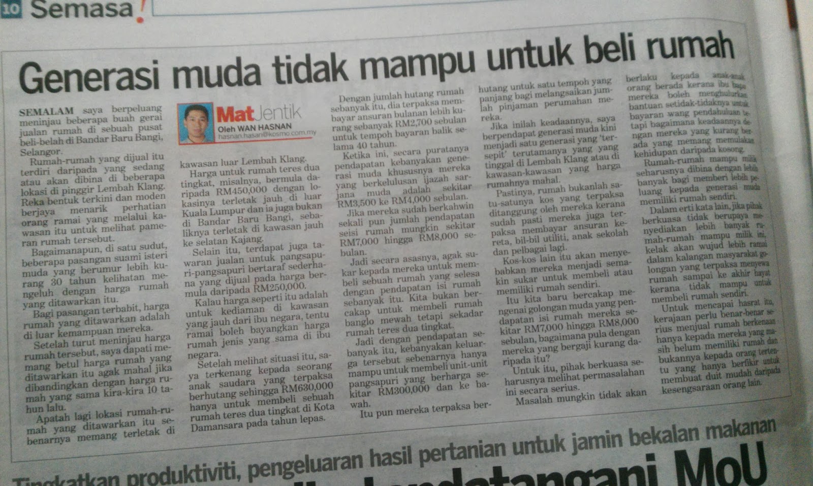 Berita Harian Surat Khabar Suhu