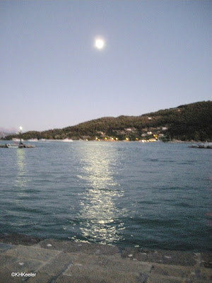 moon over Mediterranean