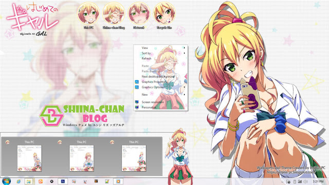 Windows 8/8.1 Theme Hajimete no Gal by Enji Riz