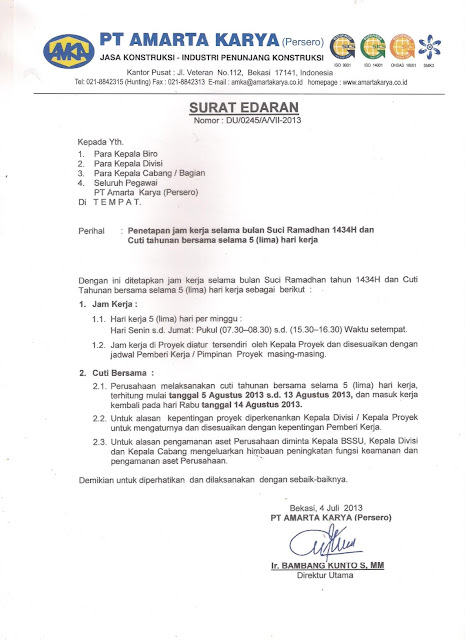 Contoh Surat Edaran Hari Pahlawan