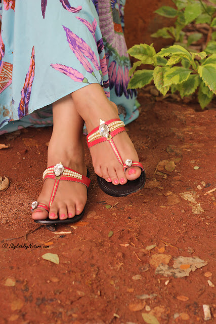 Tropical print, MAxi Dress, Beaded Flats, Colorful Maxi, Affordable Sandals