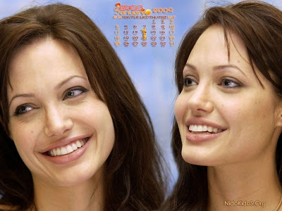 Angelina Jolie wallpapers 1 calendar 2009