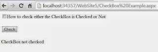 How to check either the CheckBox is Checked or Not