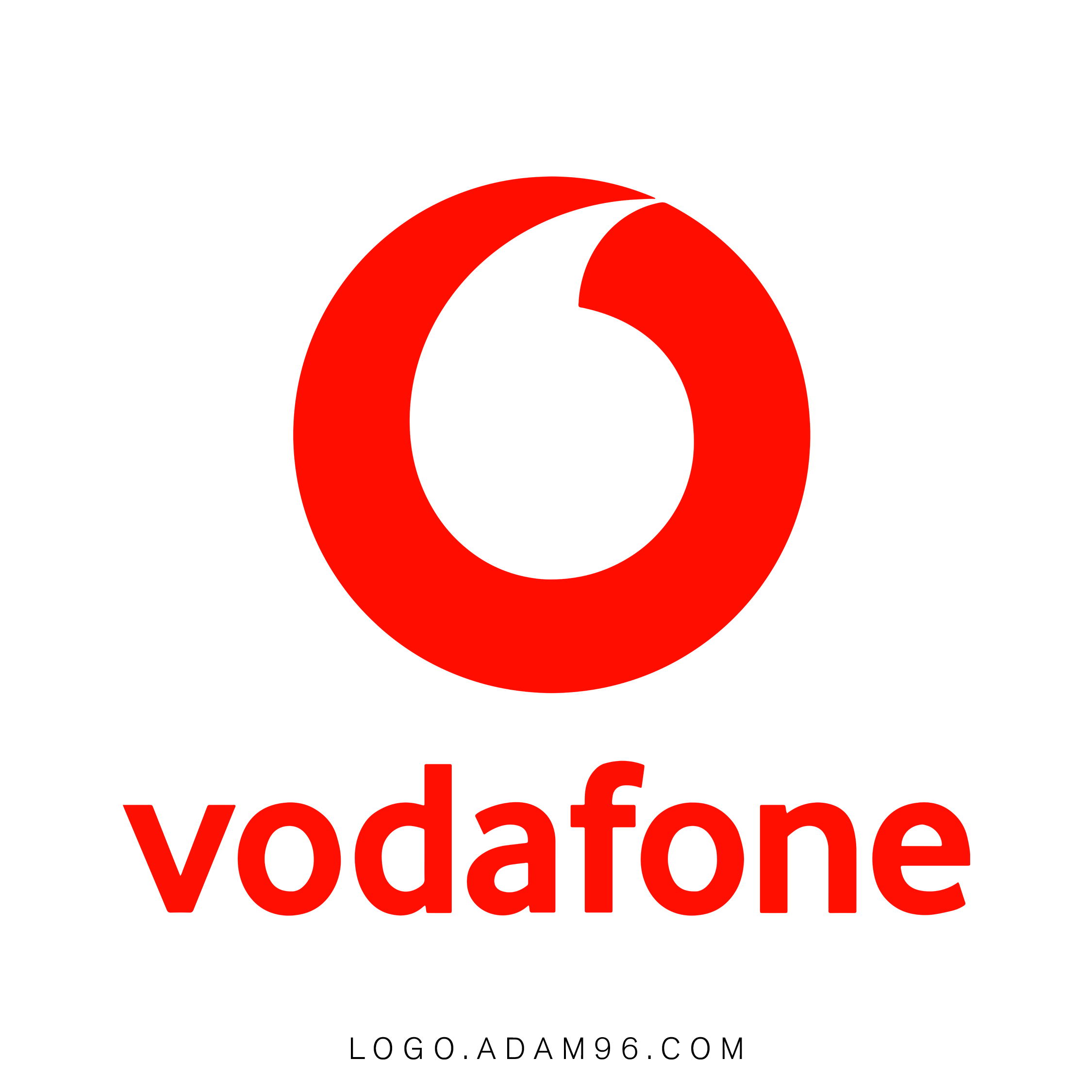 تحميل شعار فودافون لوجو شفاف Logo Vodafone PNG - PDF