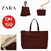 ZARA Shopping Bag (Red & Cream) ~ SOLD OUT!