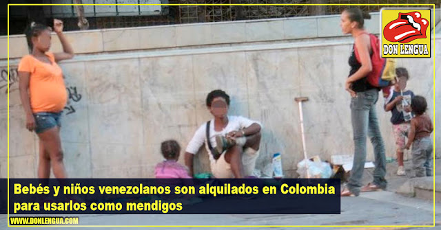 Bebés y niños venezolanos son alquilados en Colombia para usarlos como mendigos