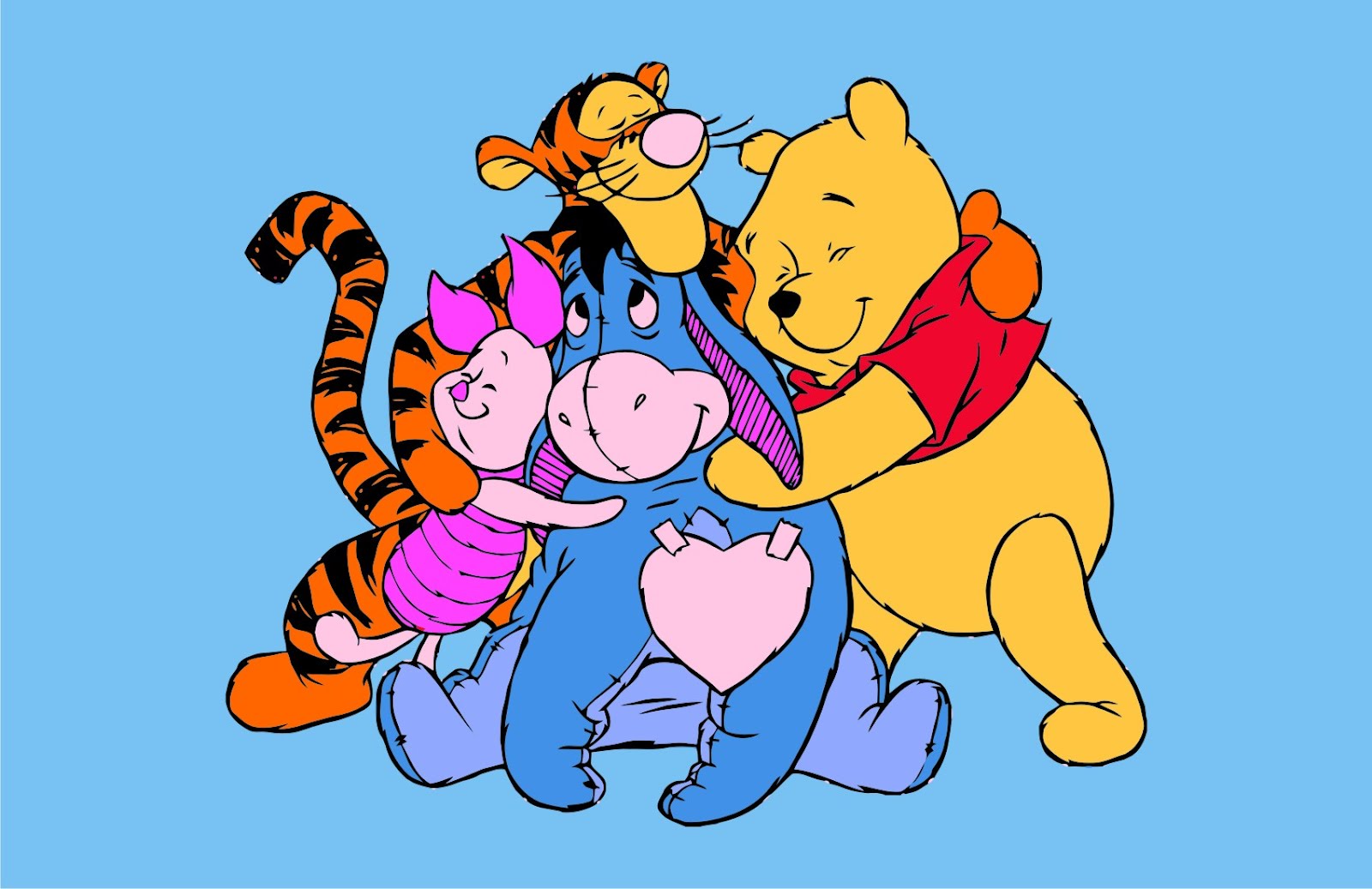 Winnie The Pooh Family  Vector Game