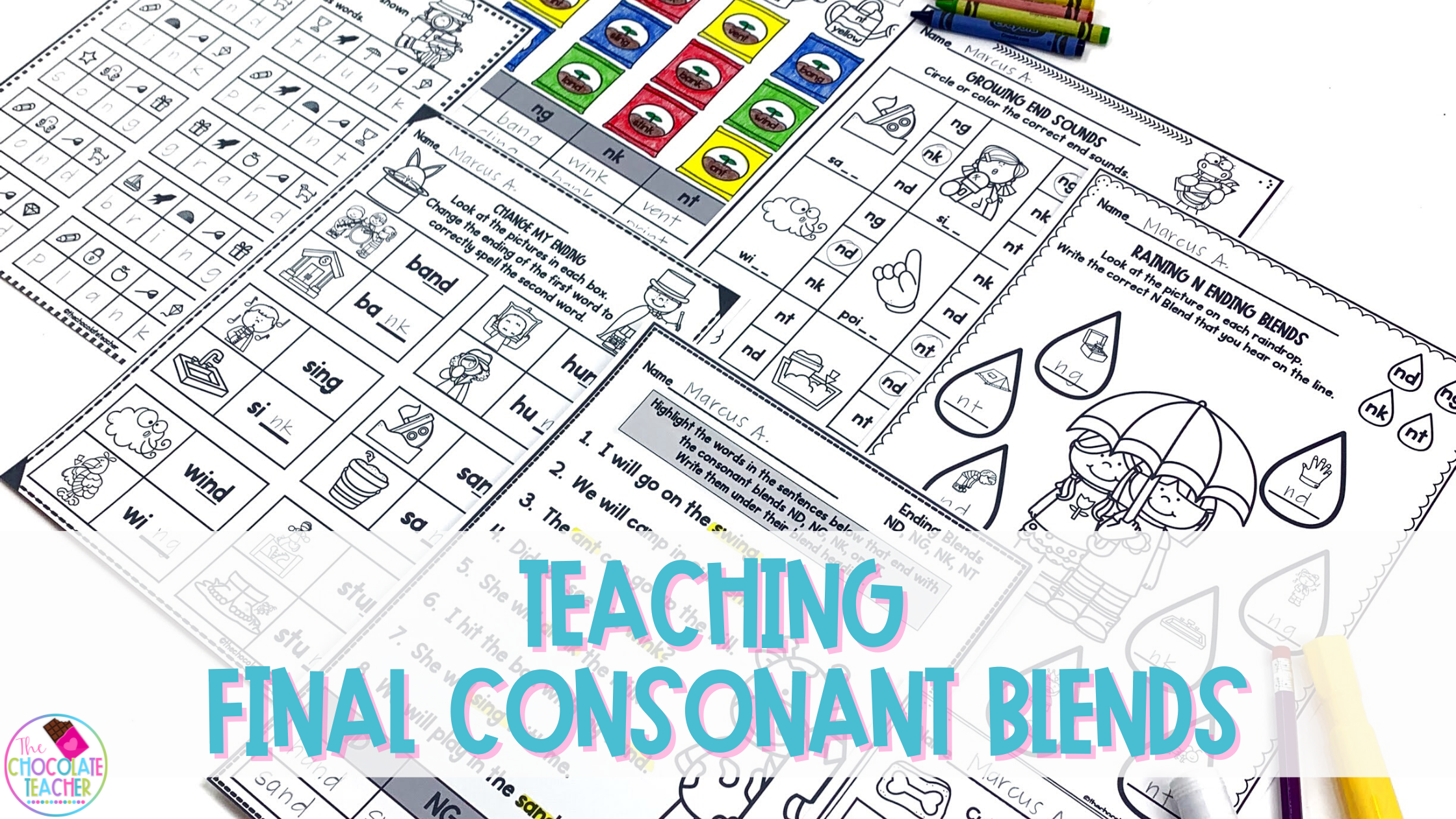 Teaching final consonant blends to your first graders is fun and easy with these engaging activities they will love.