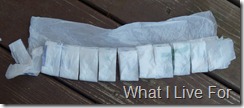 Grocery Sack Yarn-cut 1 inch slits