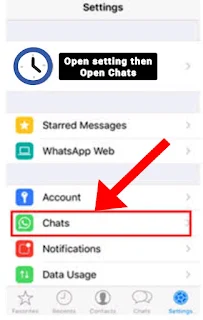 How to open WhatsApp chats in iphone