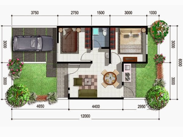 Kumpulan Desain  Rumah  Minimalis  Type  54  Terbaru Interior 