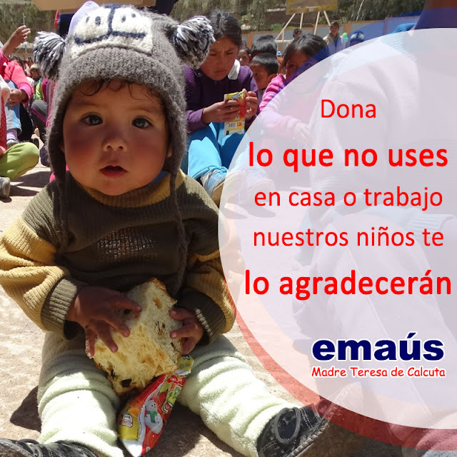 Dona lo que no uses en casa o trabajo, nuestros niños te lo agradecerán.