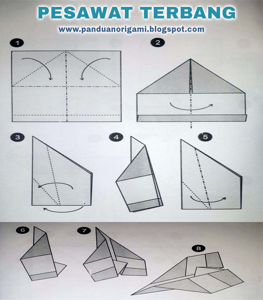 Panduan Membuat Origami Pesawat  Terbang Panduan Belajar 