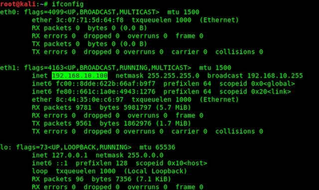 ifconfig