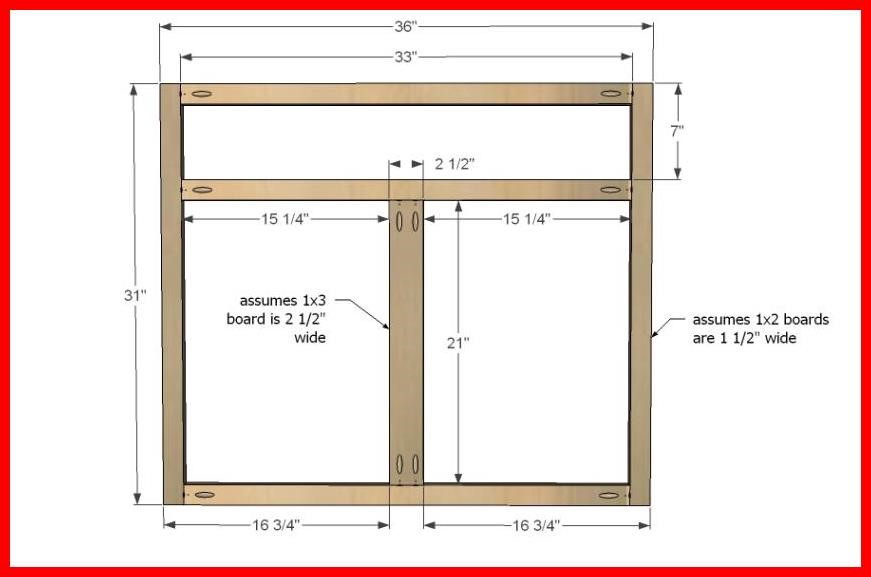 16 Kitchen Cabinet Diagrams Ana White Kitchen Cabinet Sink Base Full Overlay Face Frame  Kitchen,Cabinet,Diagrams