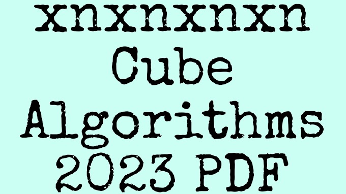 xnxnxnxn Cube Algorithms PDF download