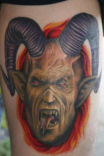 Horned Devil Tattoo
