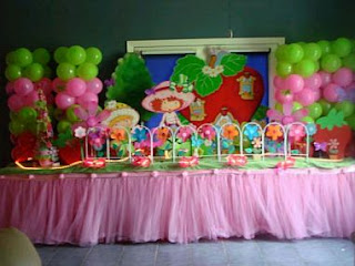 Children Parties, strawberries decoration