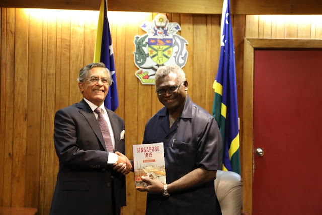 PM Solomon Island Bertemu dengan Duta Besar Singapura