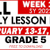 GRADE 5 DAILY LESSON LOG (Quarter 3: WEEK 1) FEB. 13-17, 2023