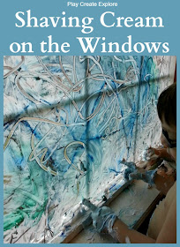 Shaving Cream on the Windows: Sensory Activity