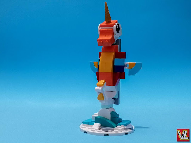 Cavalo-marinho - modelo 2 do set LEGO® Creator 3-in-1 31140 Unicórnio Mágico