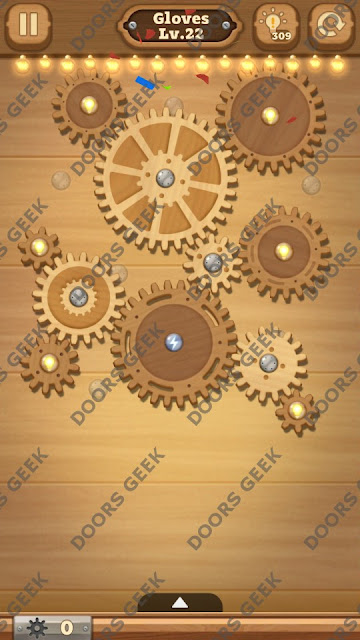 Fix it: Gear Puzzle [Gloves] Level 22 Solution, Cheats, Walkthrough for Android, iPhone, iPad and iPod