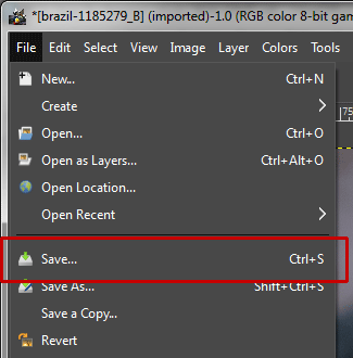 File>Save.