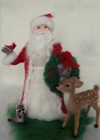 Needle Felt Santa