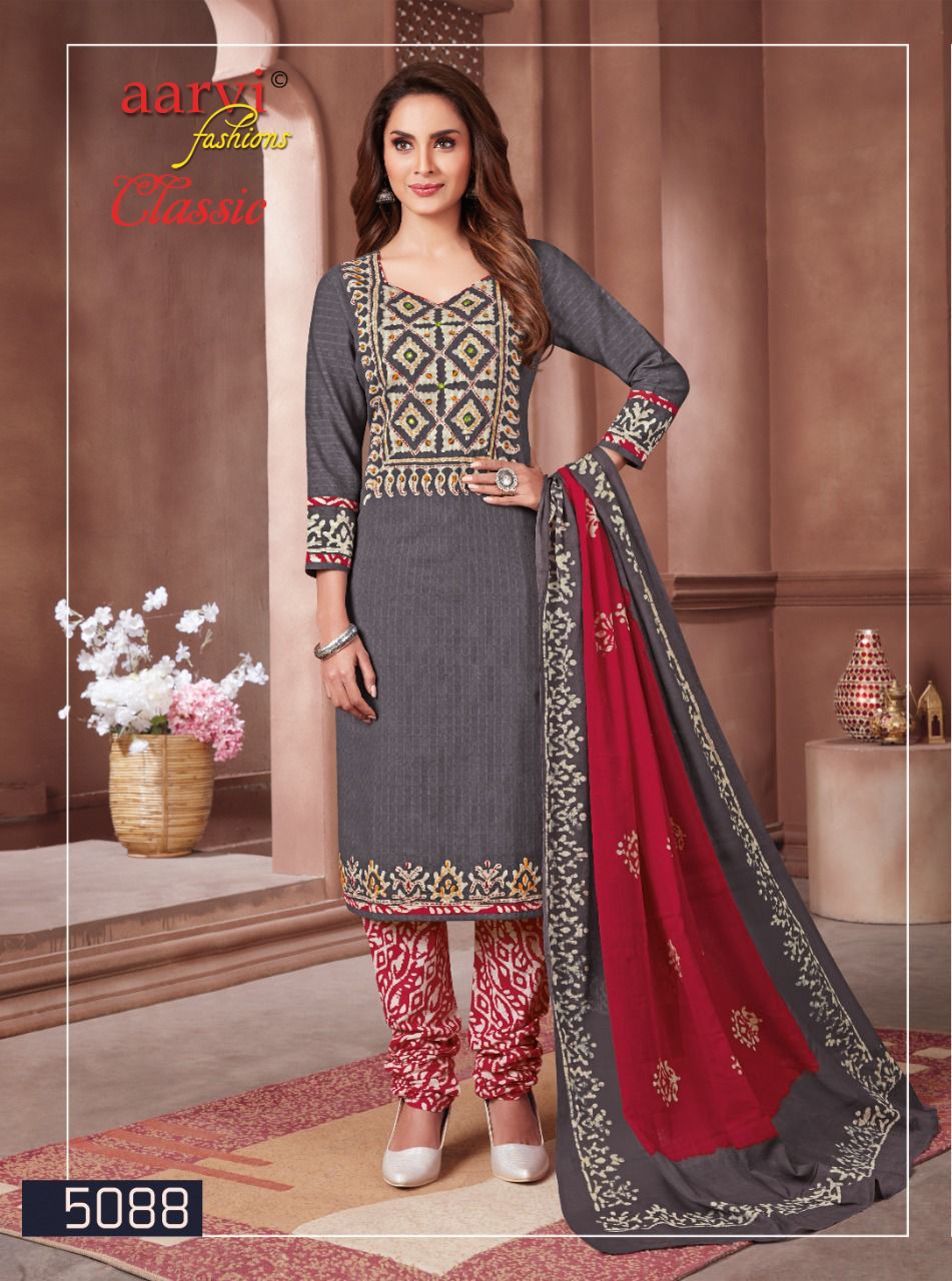 Classic Vol 1 Aarvi Fashions Churidar Salwar Suits Manufacturer Wholesaler