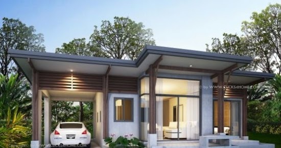 LINGKAR WARNA 25 desain  inspiratif rumah  atap miring ke 