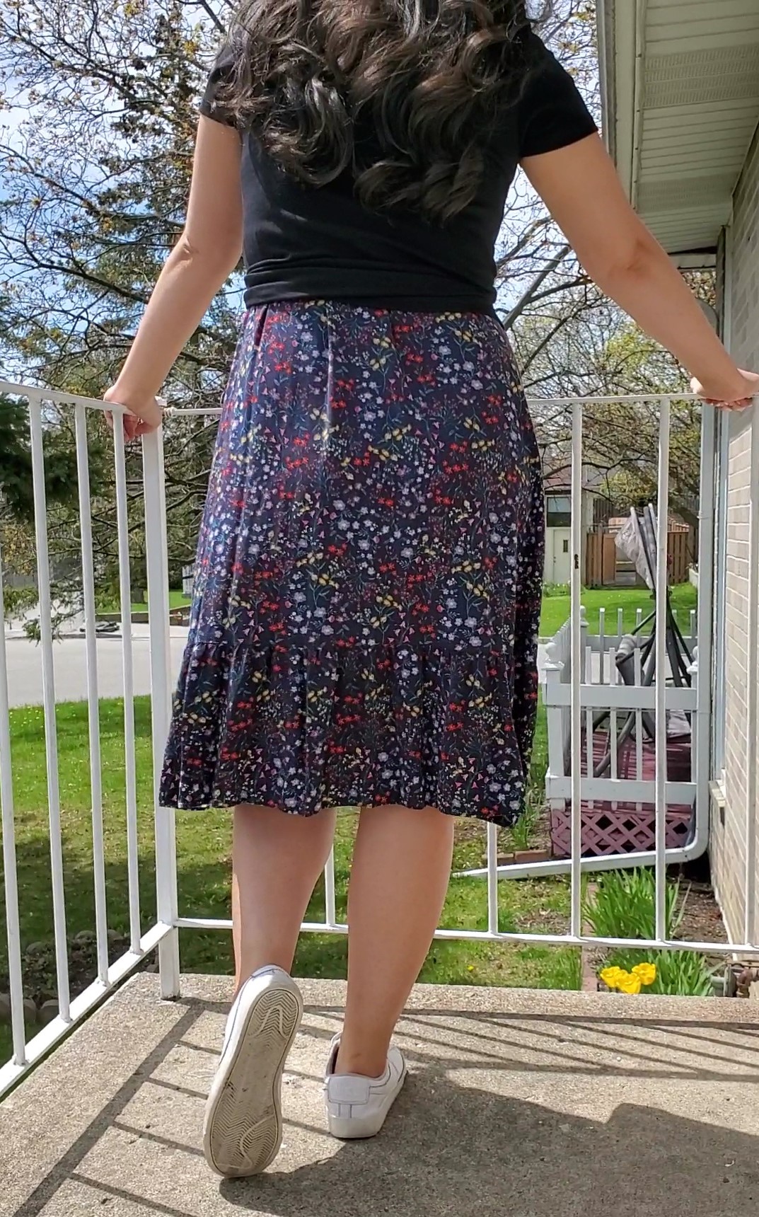 Modest Outfit Black T-shirt and Dress