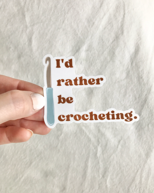crochet stickers