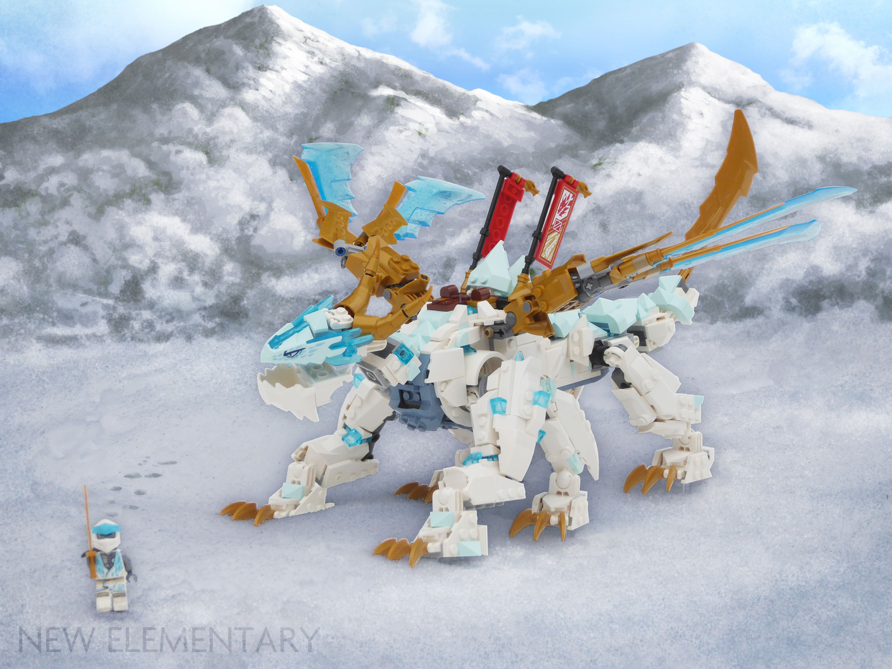 tuberkulose Besætte Pickering LEGO® NINJAGO® review: 71786 Zane's Ice Dragon Creature | New Elementary:  LEGO® parts, sets and techniques