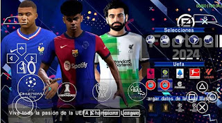 Download eFootball PES PPSSPP Update Kits And Transfer 2024 New Face Best Graphics HD Spanish Version