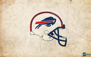 Buffalo Bills Helmet and Logo on Old Paper HD Desktop Wallpaper
