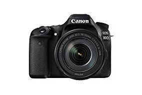 Canon EOS 80D SLR-Digitalkamera (24,2 Megapixel, 7,7 cm (3,0 Zoll) Display, Full HD, NFC und WLAN) schwarz