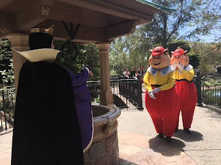 Evil Queen and Tweedledee and Tweedledum at Snow White's Grotto