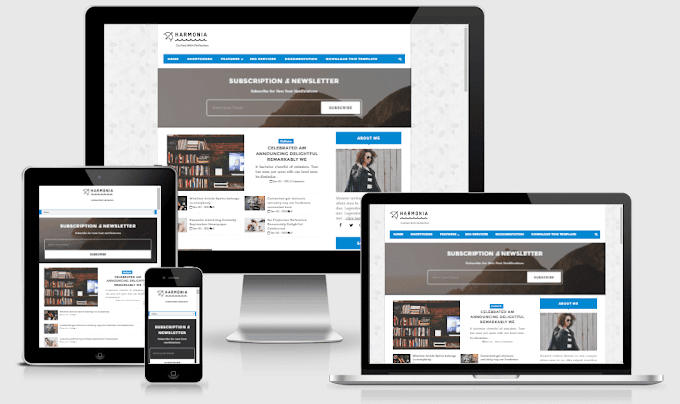 Harmonia - Responsive Simple and Clean Blogger Template