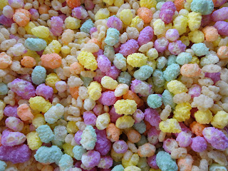 Cake Batter Rainbow Rice Crispy Treats