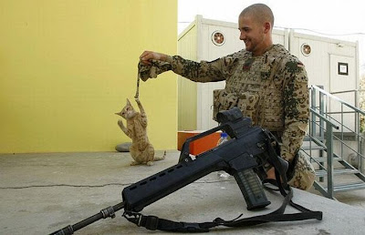 Soldiers with Pets Seen On www.coolpicturegallery.us