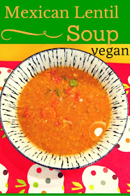 bowl of soup vegan, Mexican, lentil