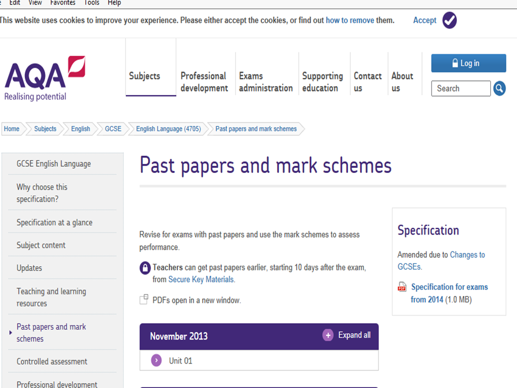 http://www.aqa.org.uk/subjects/english/gcse/english-language-4705/past-papers-and-mark-schemes