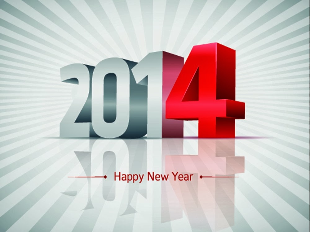 3d Happy New Year 2014 HD Wallpaper Free