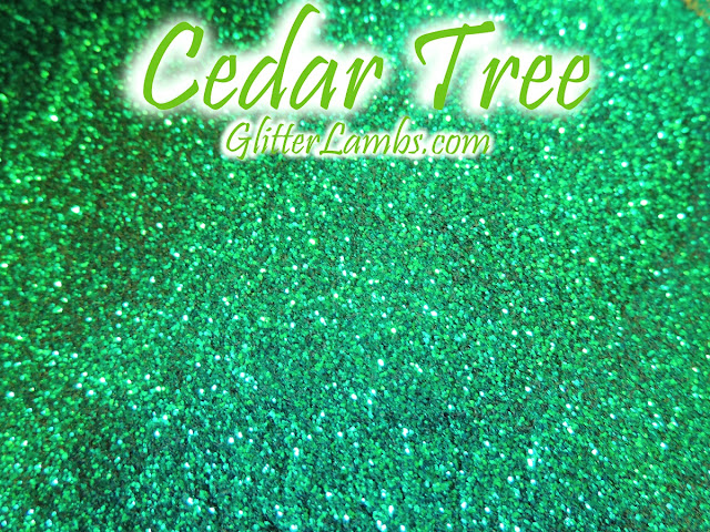  Glitter Lambs "Cedar Tree" Nail Art Glitter-Green Glitter