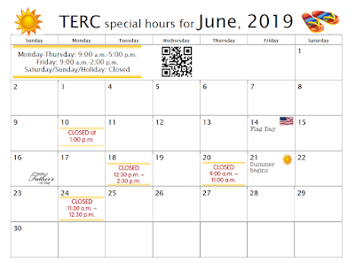 June 2019 calendar of events