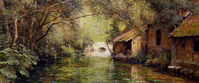 Landscape Painting by American Artist Louis Aston Knight