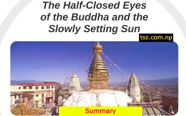 The Half-closed Eyes of the Buddha and the Slowly Sinking Sun Summary ( Shankar Lamichhane)