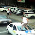 Vereador passa sobre capô de carro parado em faixa de pedestres