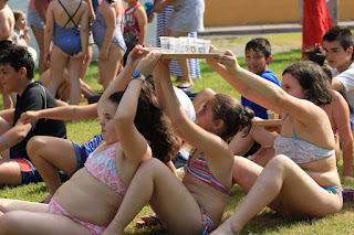 Fiesta de agua en Llano